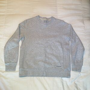 Life Is Good Gray Crewneck Sweater Soft Cotton Blend